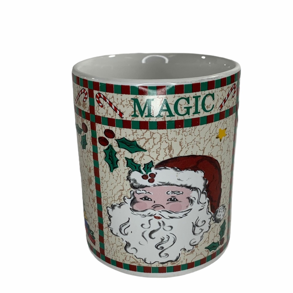 vintage Riviera Van Beers Christmas mug cup Santa Claus Holiday coffee tea